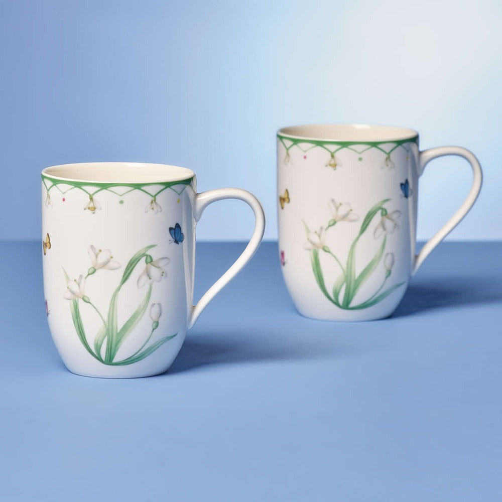 29 cl - Villeroy & Boch Colorful Spring Tazza Mug Con Manico In Porcellana Premium - Set 6 Pz
