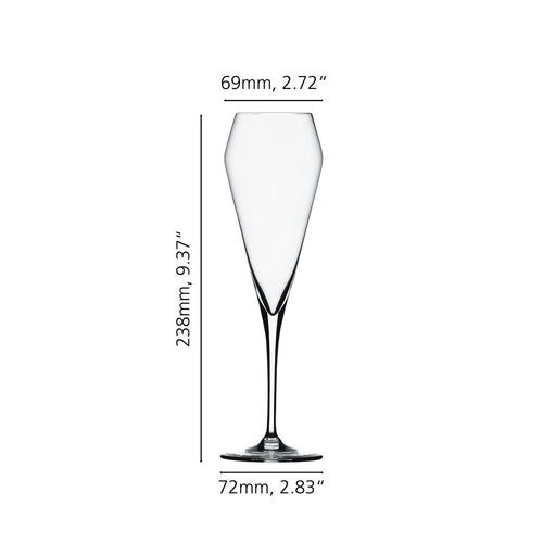 25.2 cl - Spiegelau Willsberger Anniversary Calice Flute Champagne In Vetro Cristallino - Set 4 Pz