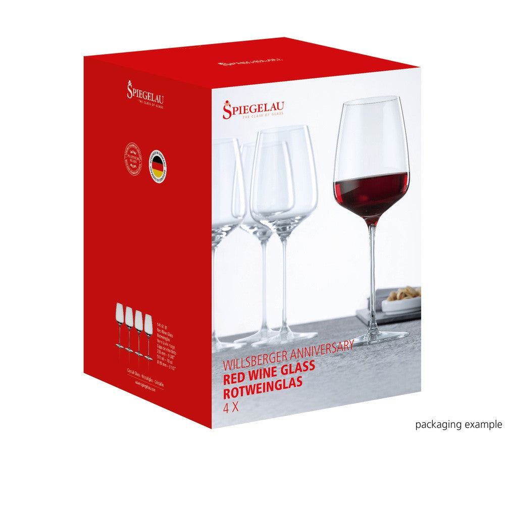 51 cl - Spiegelau Willsberger Anniversary Calice Vino Rosso In Vetro Cristallino - Set 4 Pz