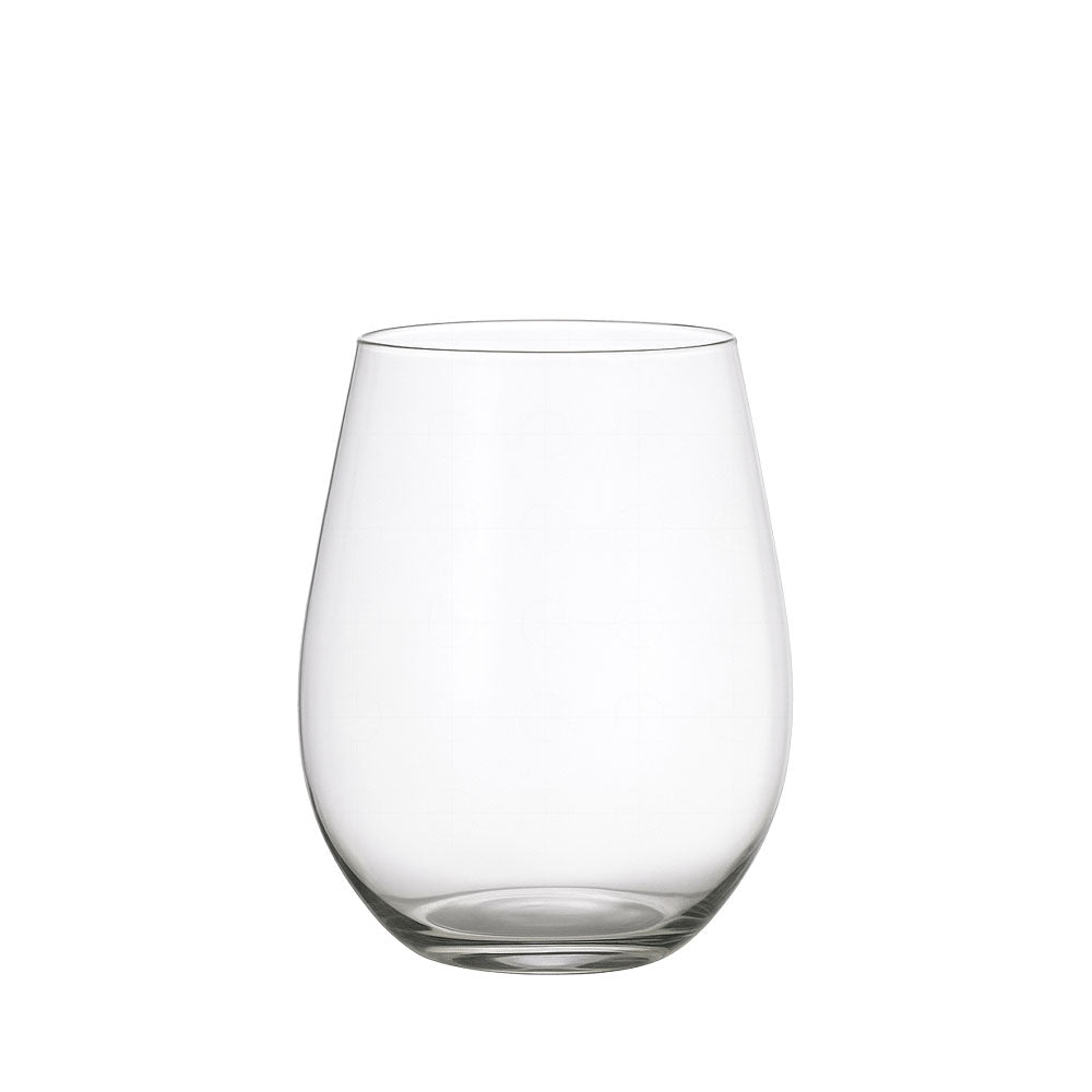 41 cl - Essentia Plume Bicchiere Acqua In Vetro Set 2 Pz
