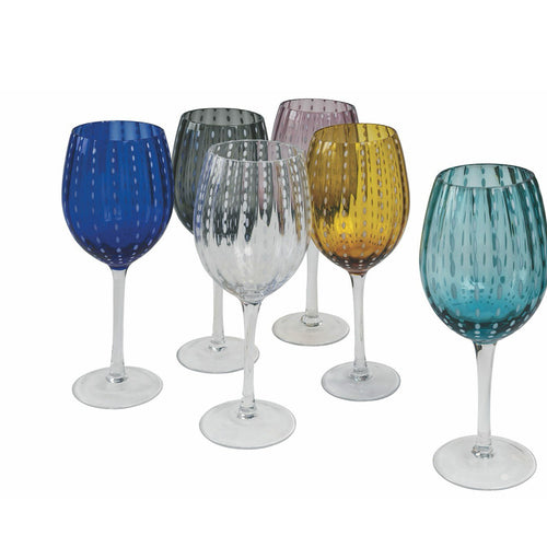 30 Cl Villa D Este Shiraz Calice Acqua In Vetro Set 6 Pezzi