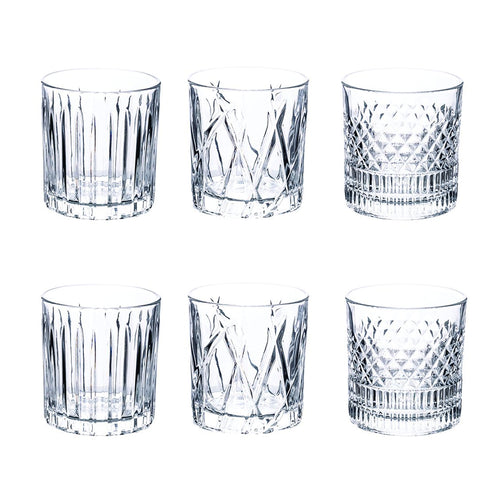 31 Cl Villa D Este Vintage Bicchiere Acqua In Vetro Set 6 Pezzi