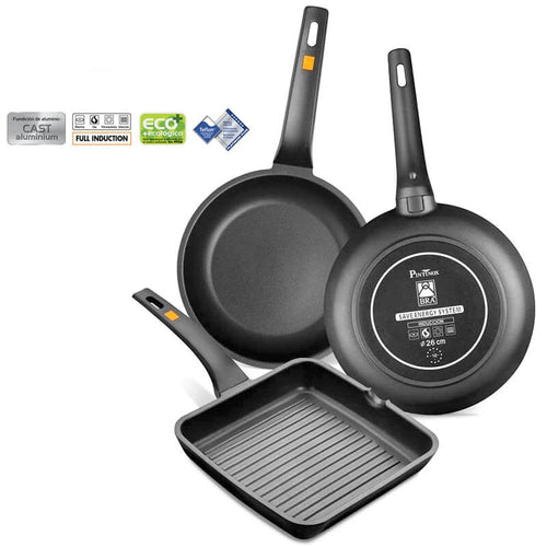 Efficient Sartén Baja En Aluminio Fundido - Bachelite