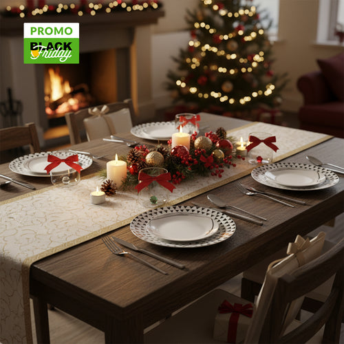 Salvinelli Besteckset + Tognana Geschirrset + Zafferano Gläser