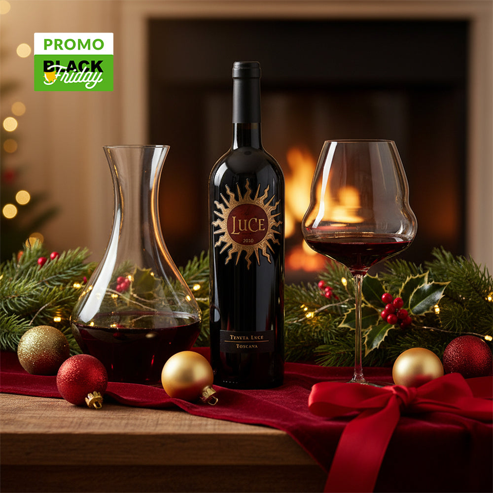 Rotweinglas-Set + Flasche Weingut Frescobaldi + Glaskaraffe