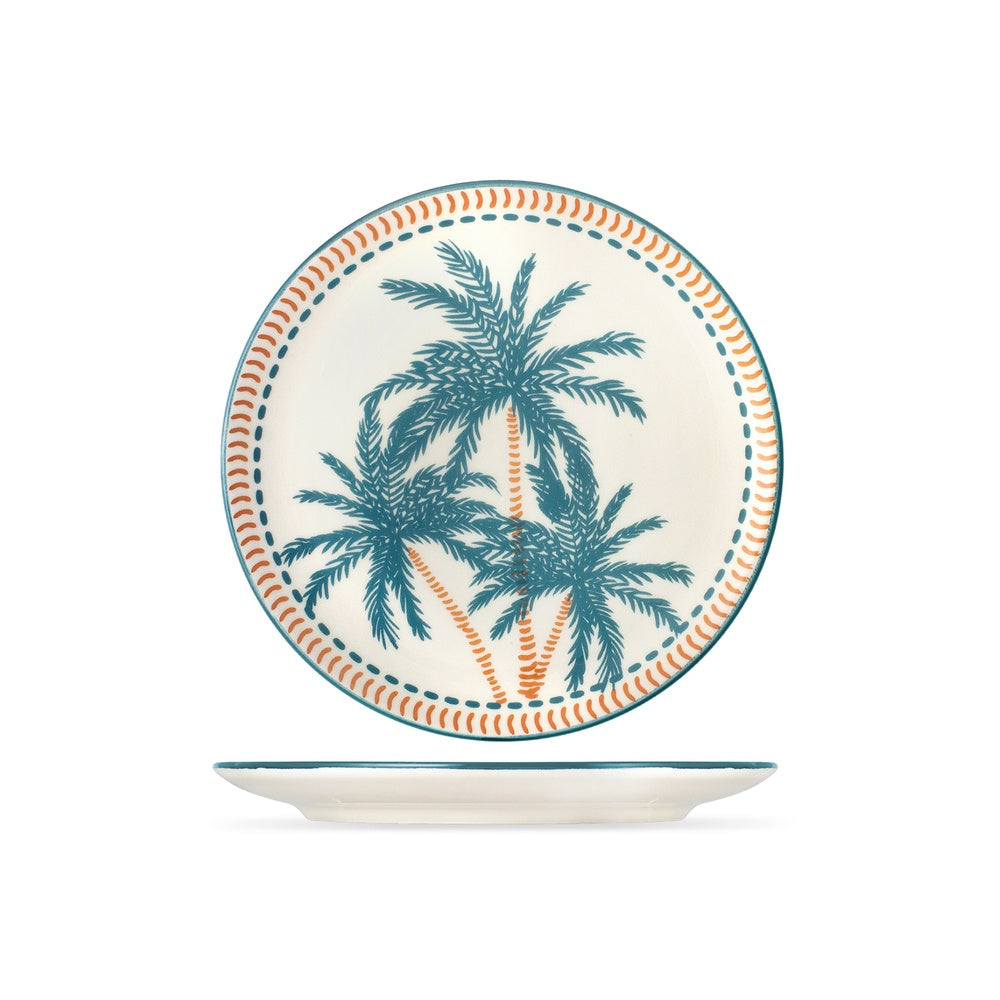 H&H Haiti Servizio Piatti In Stoneware - Set 18 Pz