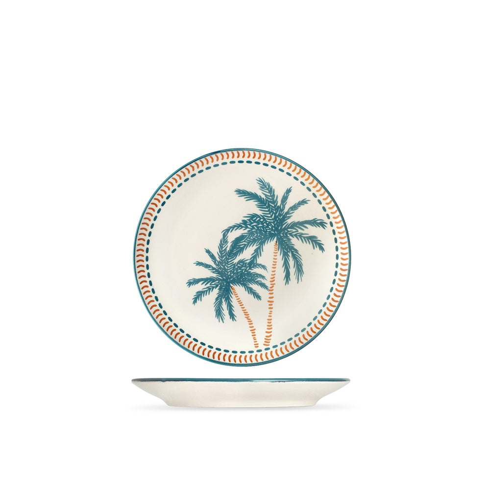 H&H Haiti Servizio Piatti In Stoneware - Set 18 Pz