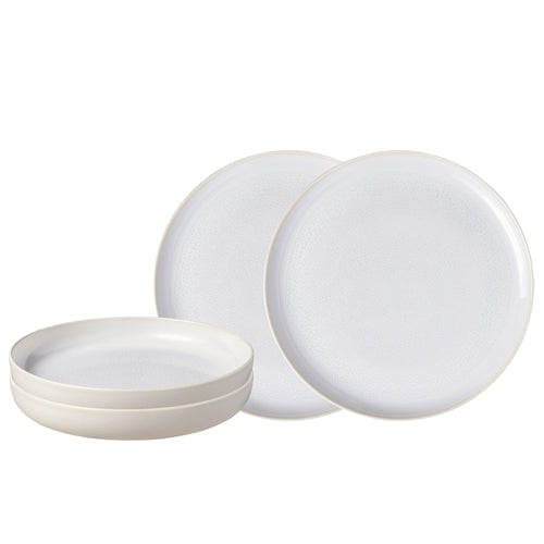 Villeroy & Boch Crafted Cotton Servizio Tavola In Porcellana Set 4 Pz