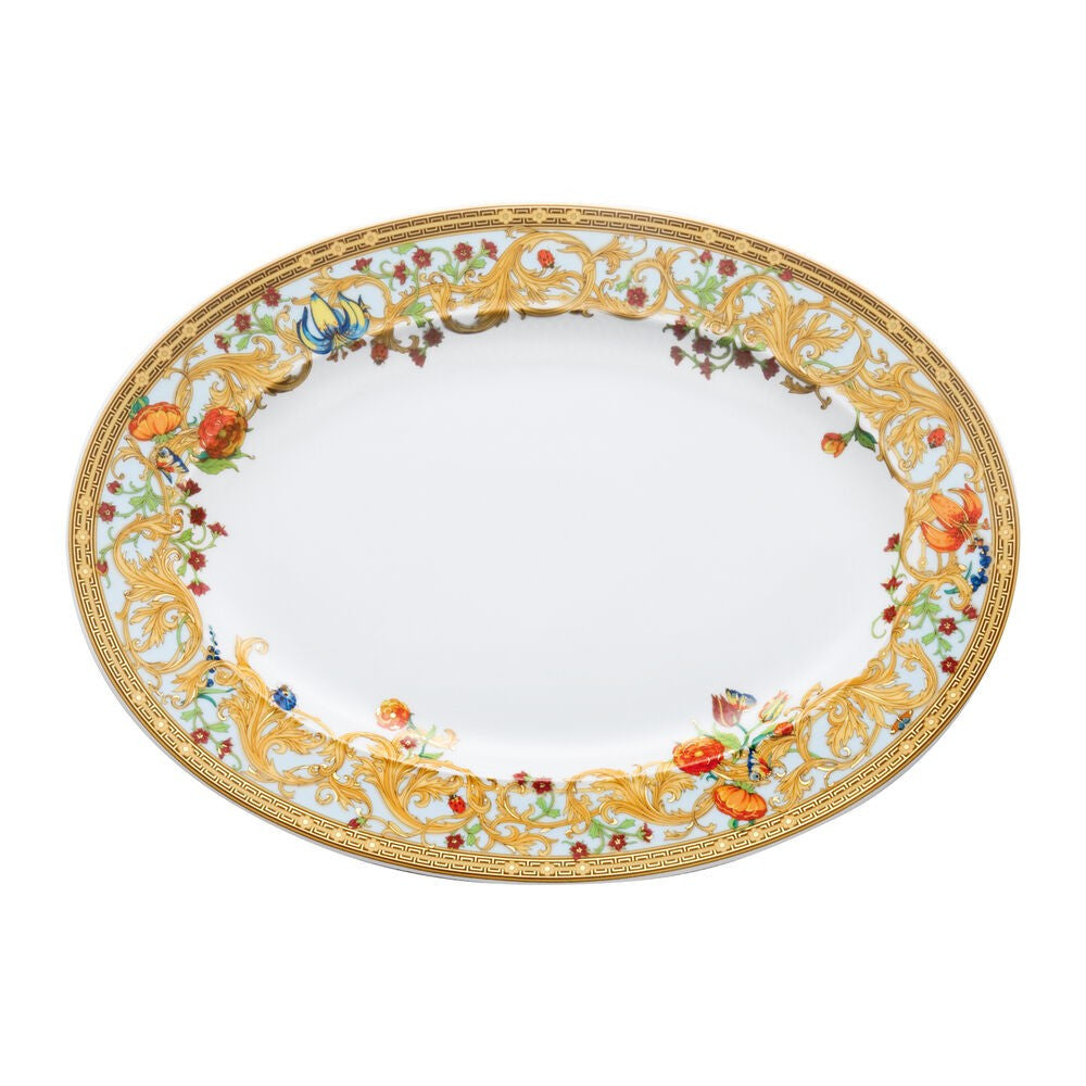 39.7 cm - Versace Le Jardin de Versace Piatto Portata Ovale In Porcellana