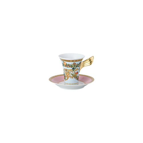 9 cl - Versace Le Jardin de Versace Tazzina Espresso con Piattino In Porcellana
