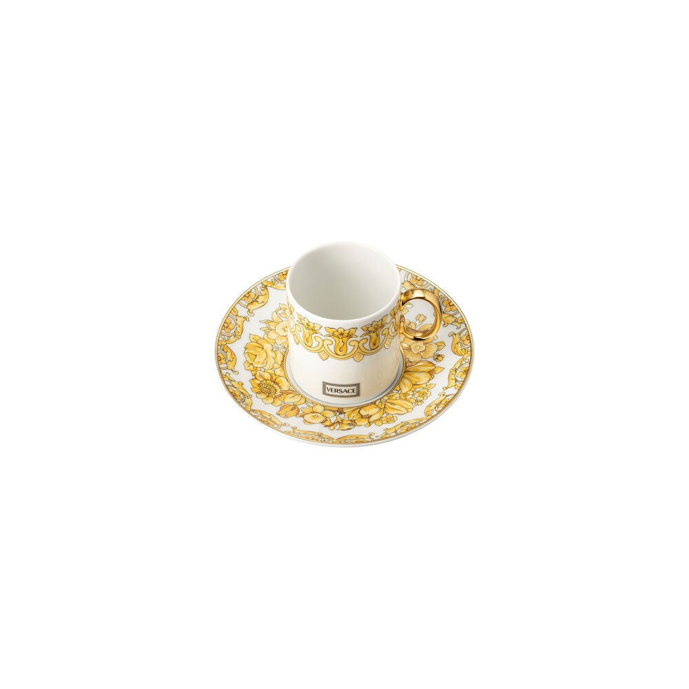 9 cl - Versace Medusa Rhapsody Tazzina Espresso con Piattino In Porcellana