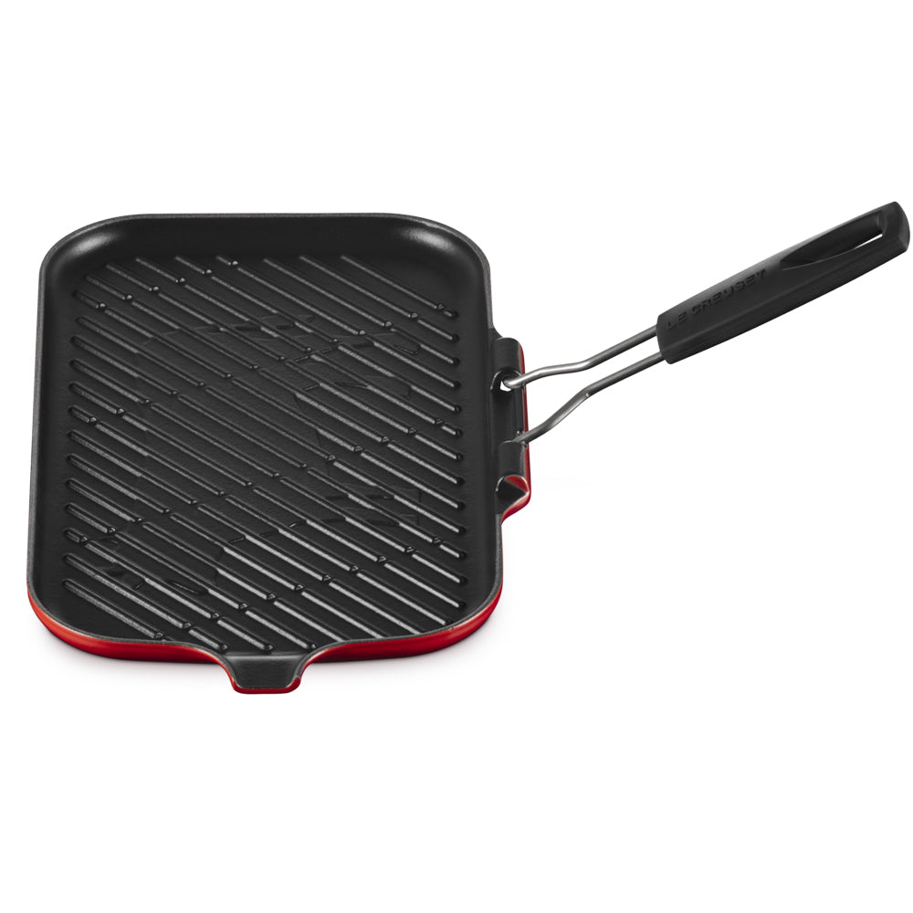 36x36 cm - Le Creuset Grill Bistecchiera Rettangolare In Ghisa