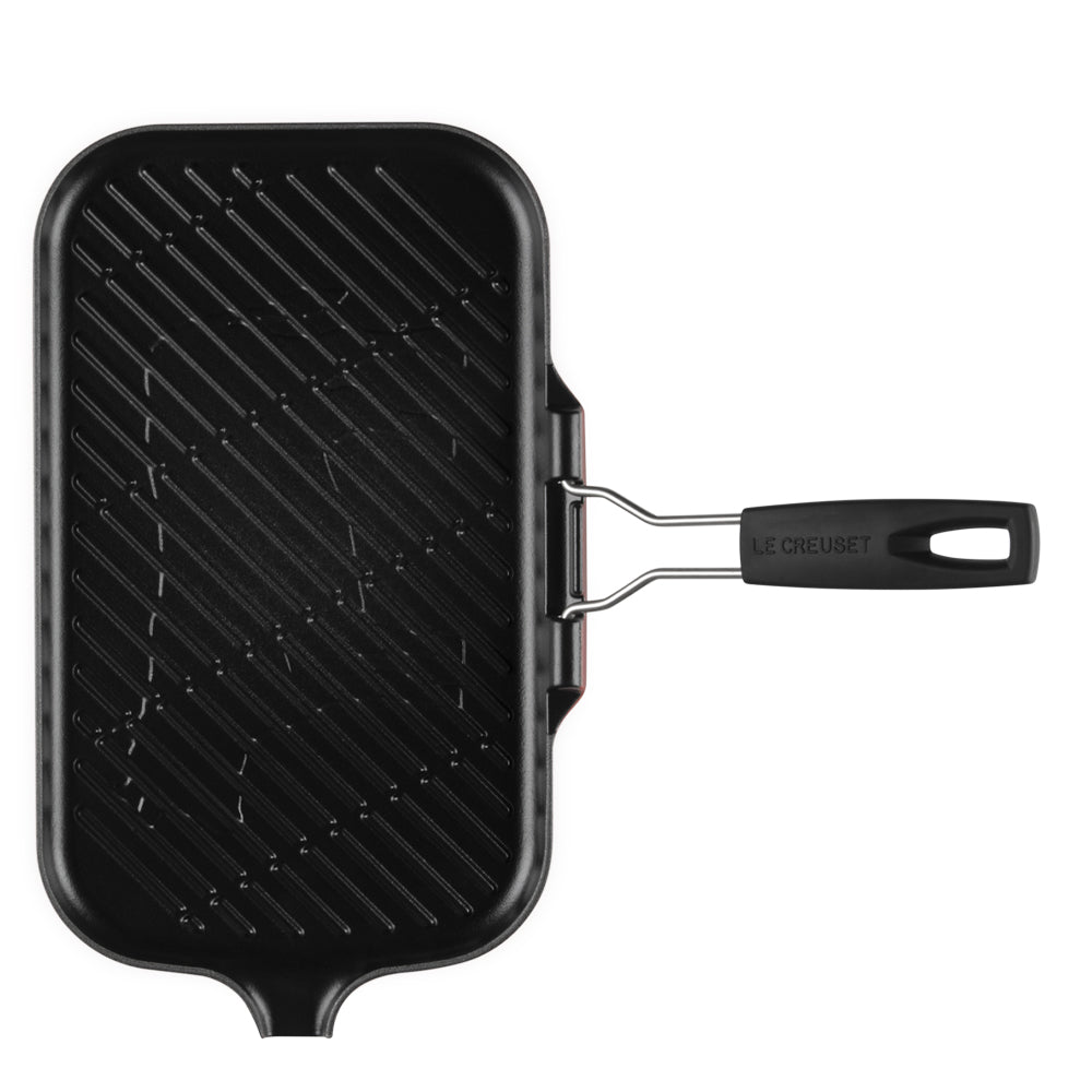 36x36 cm - Le Creuset Grill Bistecchiera Rettangolare In Ghisa