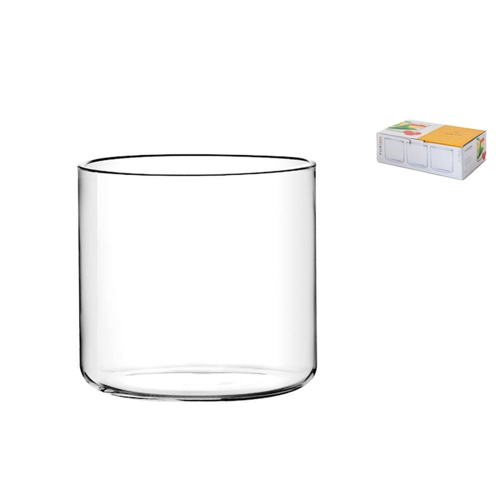 30 cl - H&H Fusion Bicchiere Vino In Vetro Borosilicato - Set 6 Pz