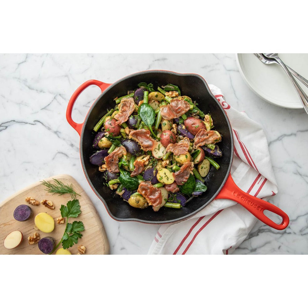 23 cm - Le Creuset Evolution Padella Bassa Doppio Becco In Ghisa Vetrificata