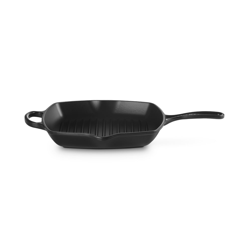 26 cm - Le Creuset Evolution Skillet Bistecchiera Quadrata In Ghisa Vetrificata