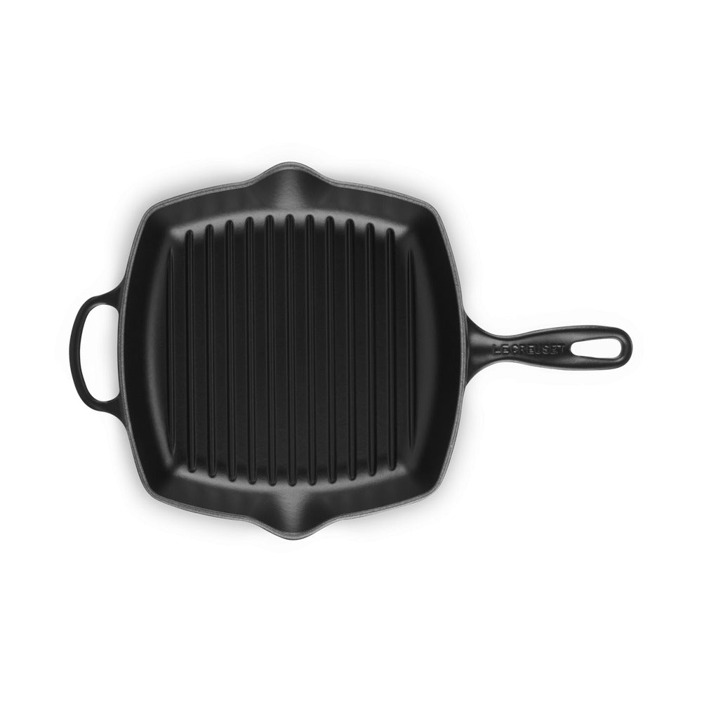 26 cm - Le Creuset Evolution Skillet Bistecchiera Quadrata In Ghisa Vetrificata