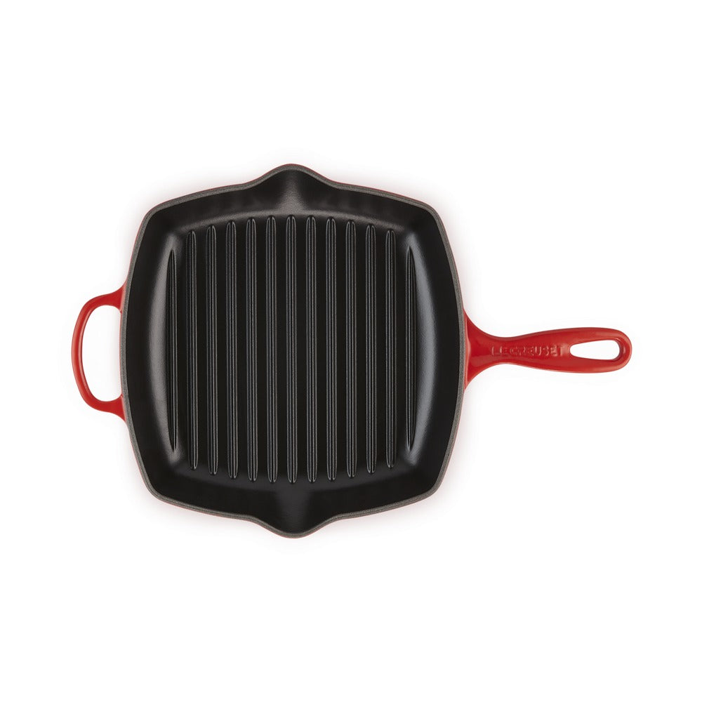 26 cm - Le Creuset Evolution Skillet Bistecchiera Quadrata In Ghisa Vetrificata