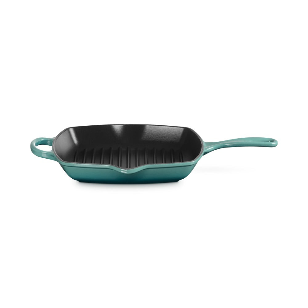 26 cm - Le Creuset Evolution Skillet Bistecchiera Quadrata In Ghisa Vetrificata