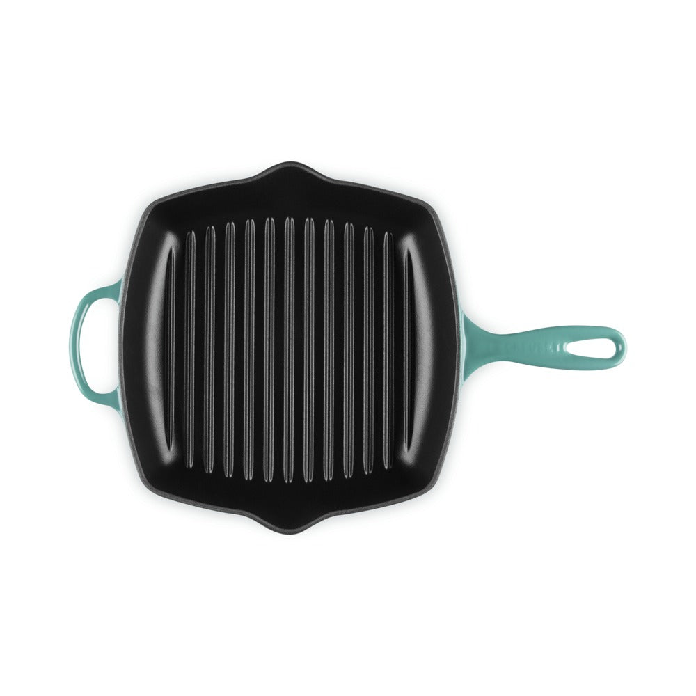 26 cm - Le Creuset Evolution Skillet Bistecchiera Quadrata In Ghisa Vetrificata