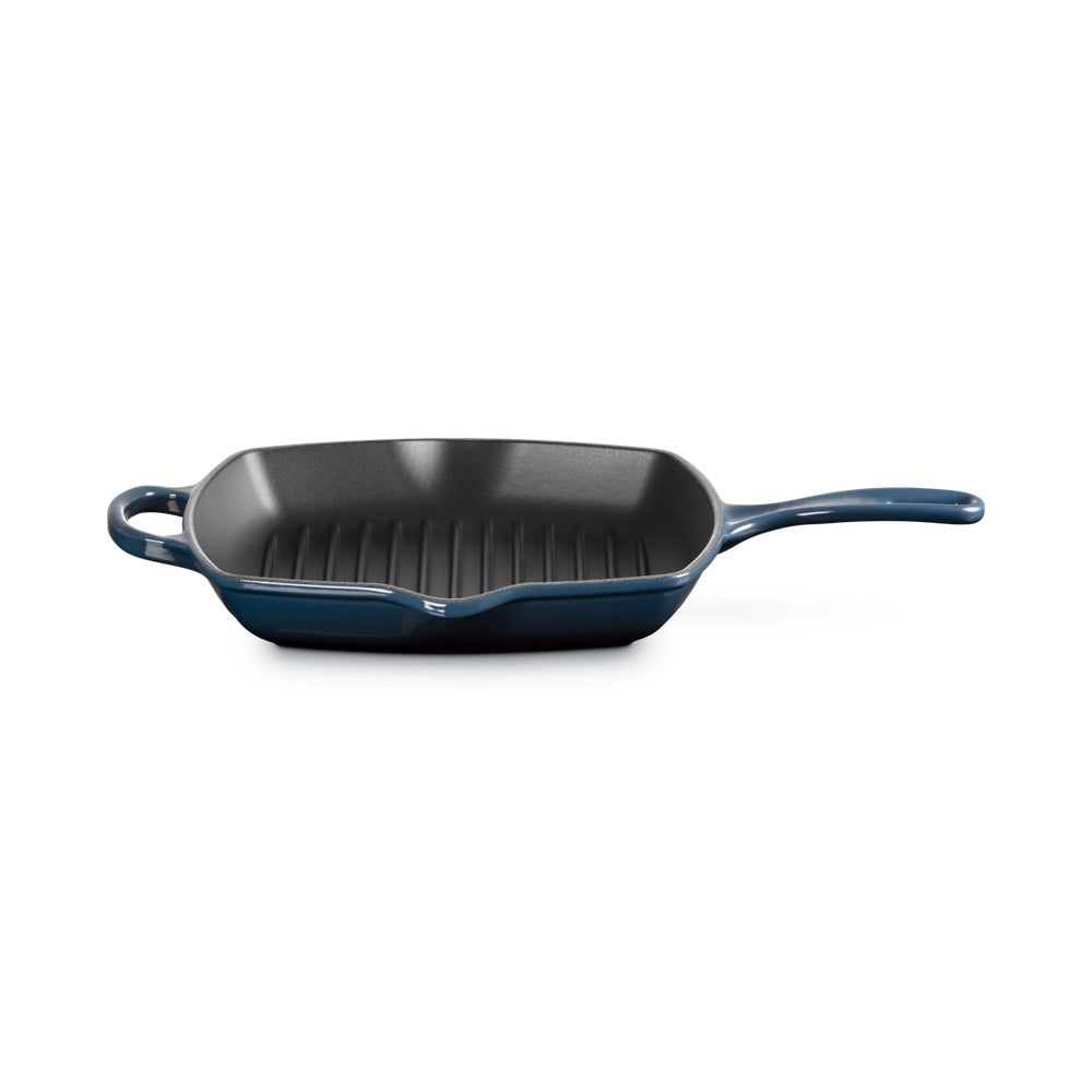 26 cm - Le Creuset Evolution Skillet Bistecchiera Quadrata In Ghisa Vetrificata