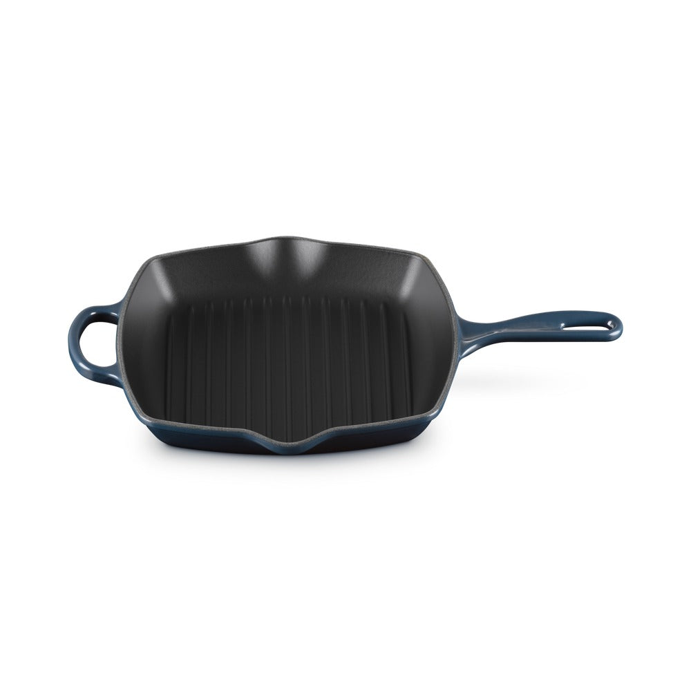 26 cm - Le Creuset Evolution Skillet Bistecchiera Quadrata In Ghisa Vetrificata