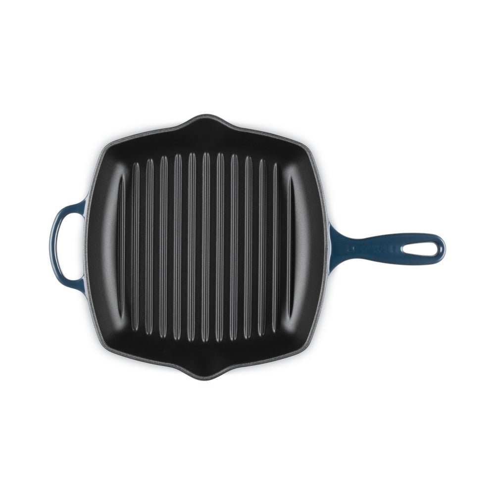 26 cm - Le Creuset Evolution Skillet Bistecchiera Quadrata In Ghisa Vetrificata