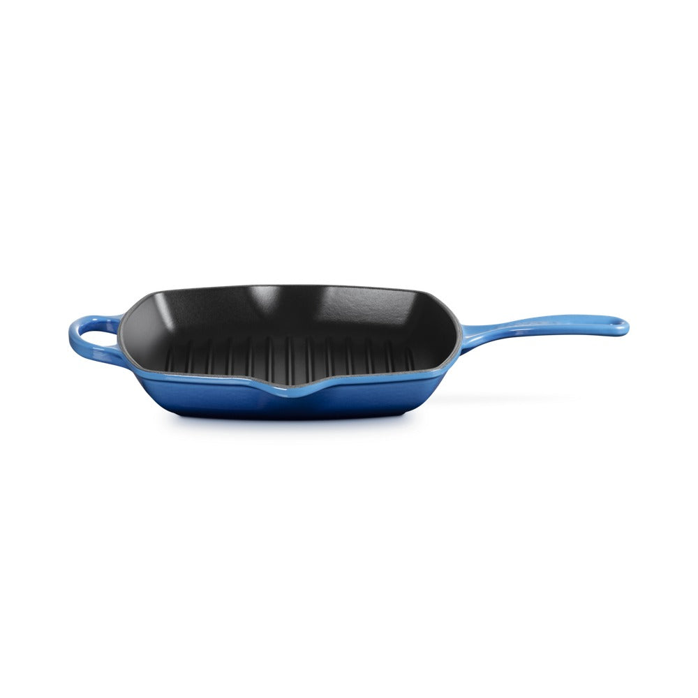 26 cm - Le Creuset Evolution Skillet Bistecchiera Quadrata In Ghisa Vetrificata