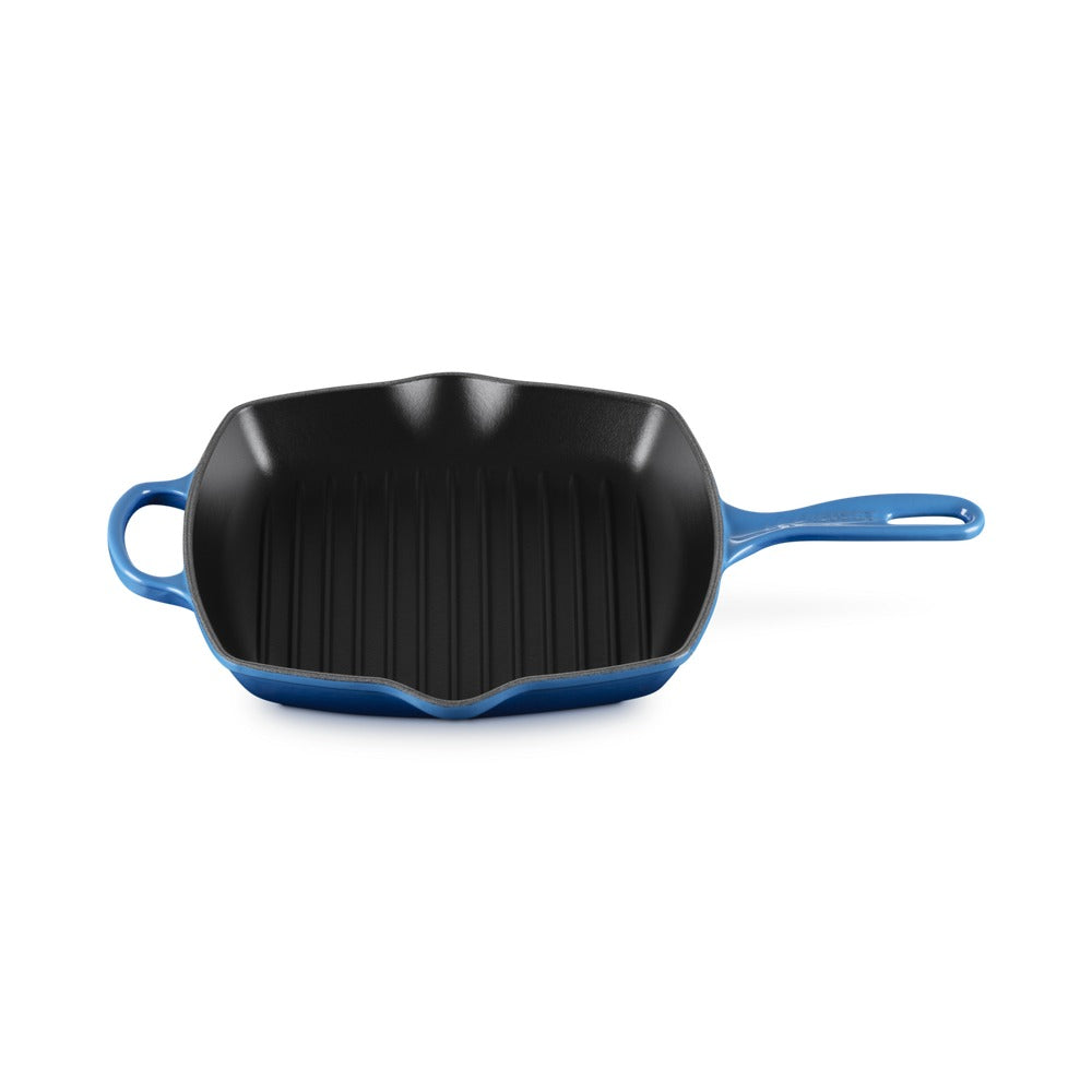 26 cm - Le Creuset Evolution Skillet Bistecchiera Quadrata In Ghisa Vetrificata