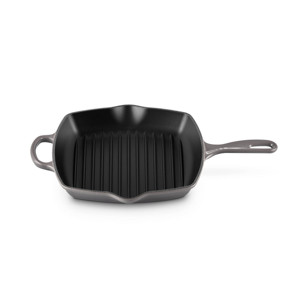 26 cm - Le Creuset Evolution Skillet Bistecchiera Quadrata In Ghisa Vetrificata