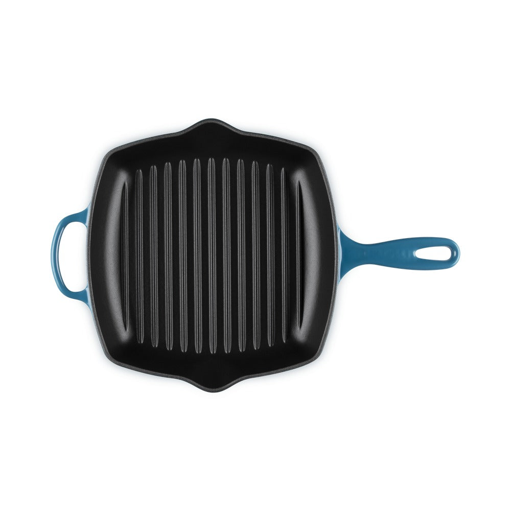 26 cm - Le Creuset Evolution Skillet Bistecchiera Quadrata In Ghisa Vetrificata