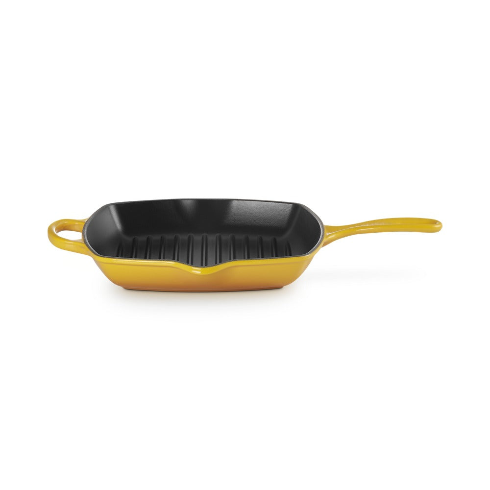 26 cm - Le Creuset Evolution Skillet Bistecchiera Quadrata In Ghisa Vetrificata