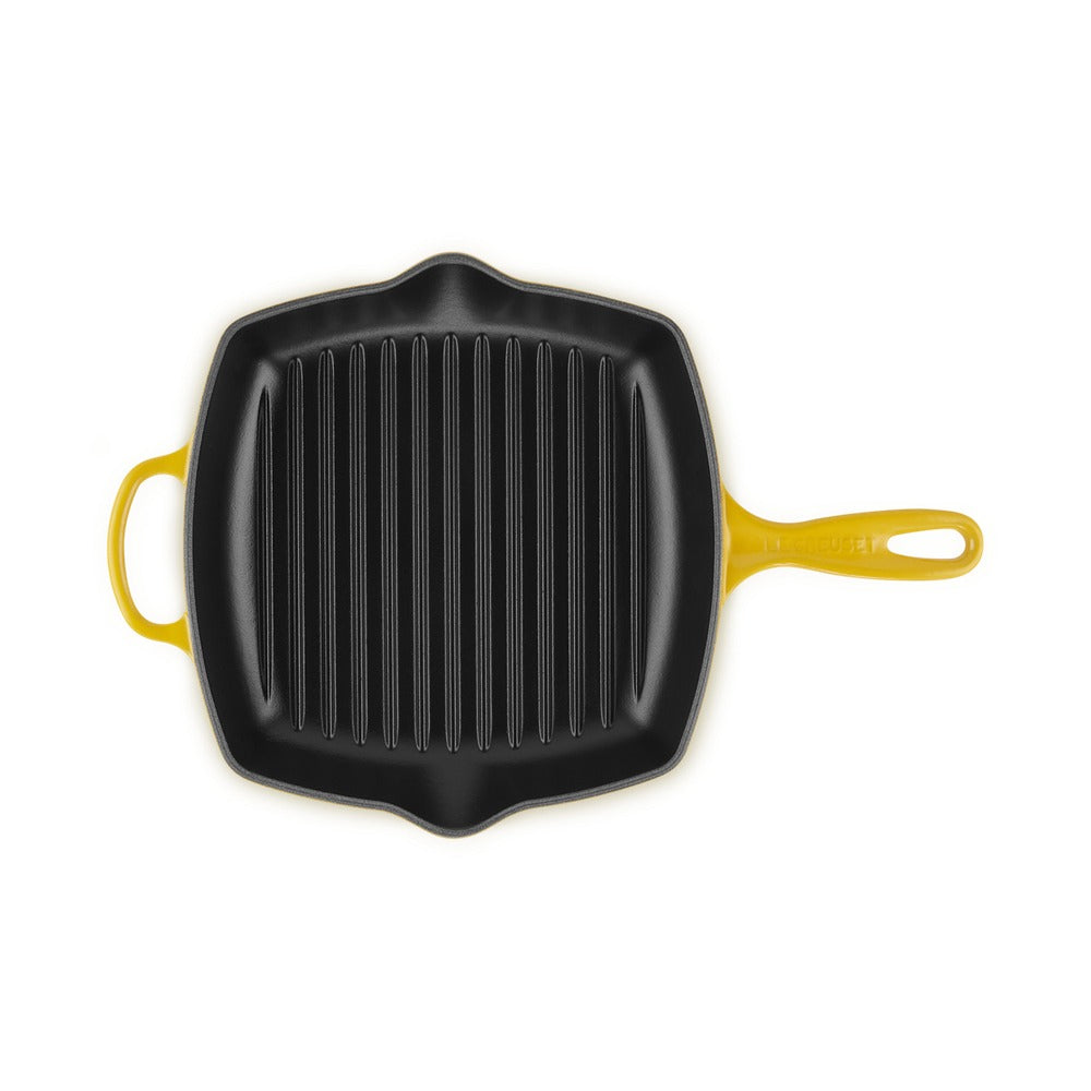 26 cm - Le Creuset Evolution Skillet Bistecchiera Quadrata In Ghisa Vetrificata