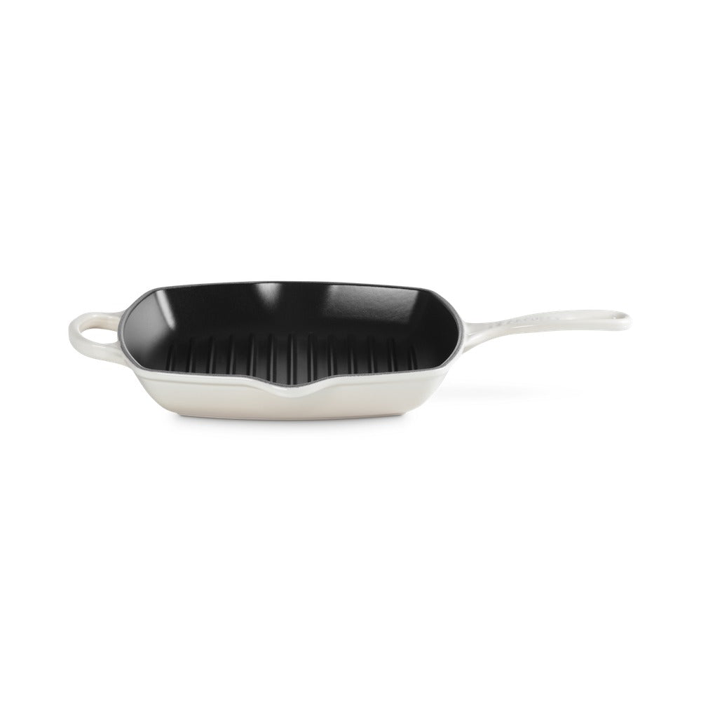 26 cm - Le Creuset Evolution Skillet Bistecchiera Quadrata In Ghisa Vetrificata