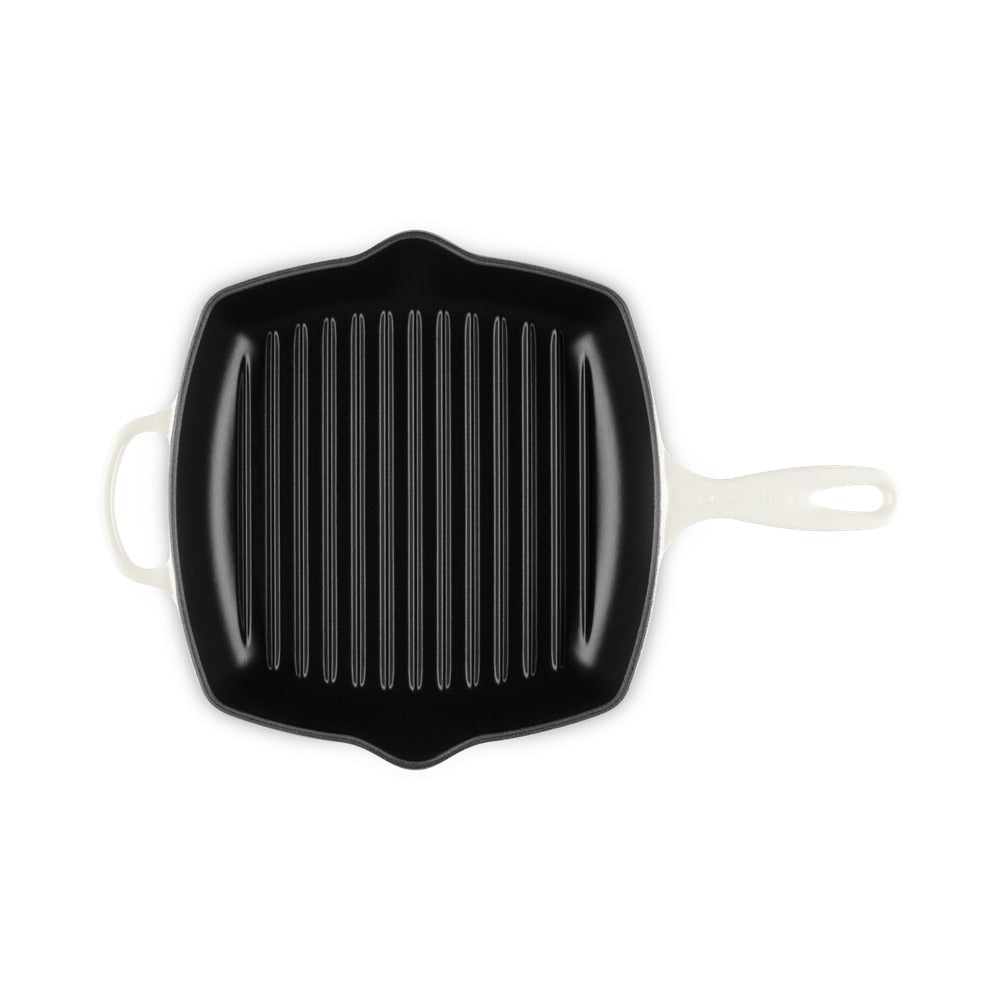 26 cm - Le Creuset Evolution Skillet Bistecchiera Quadrata In Ghisa Vetrificata