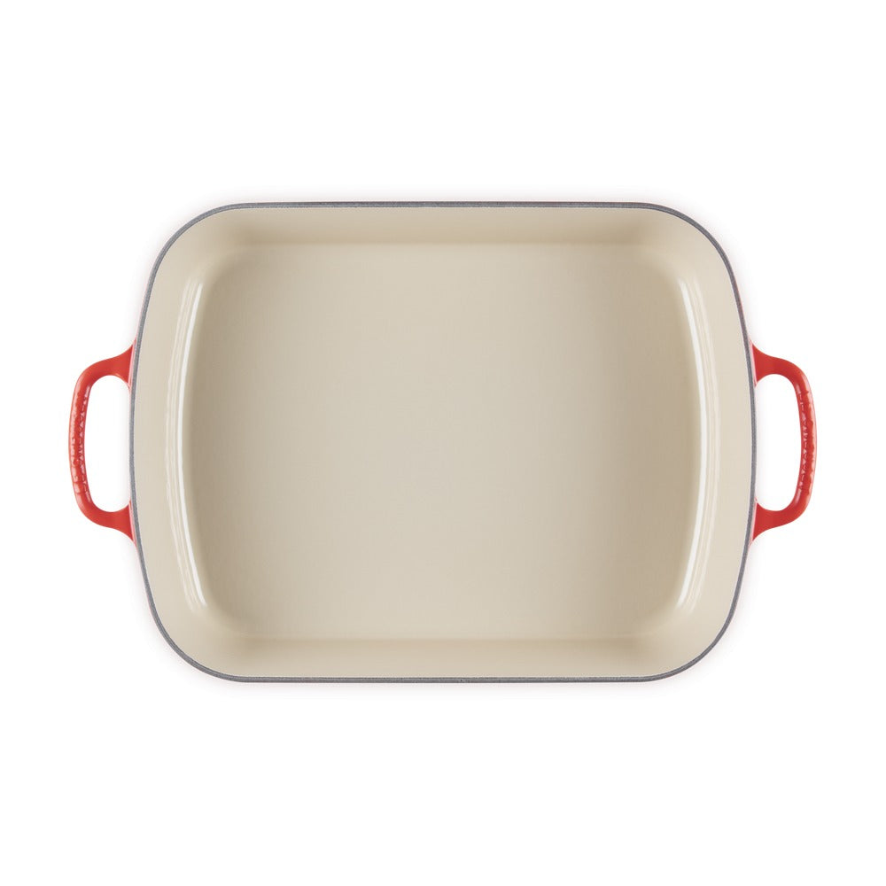 37x29 cm - Le Creuset Evolution Pirofila Rettangolare In Ghisa Vetrificata