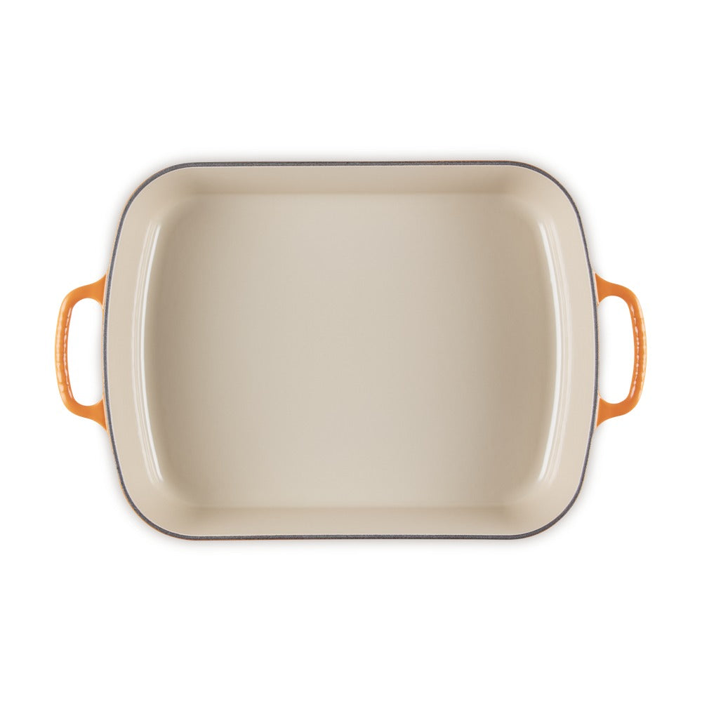 37x29 cm - Le Creuset Evolution Pirofila Rettangolare In Ghisa Vetrificata