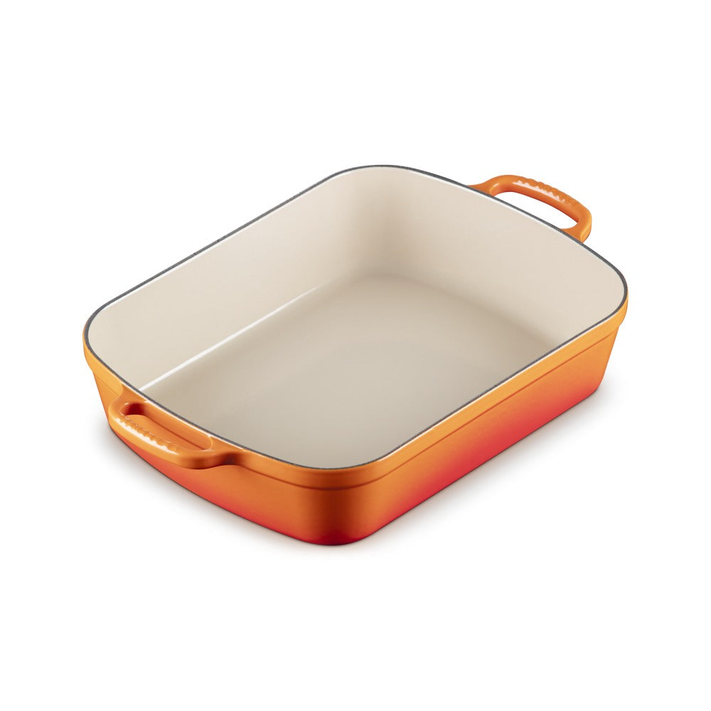 37x29 cm - Le Creuset Evolution Pirofila Rettangolare In Ghisa Vetrificata
