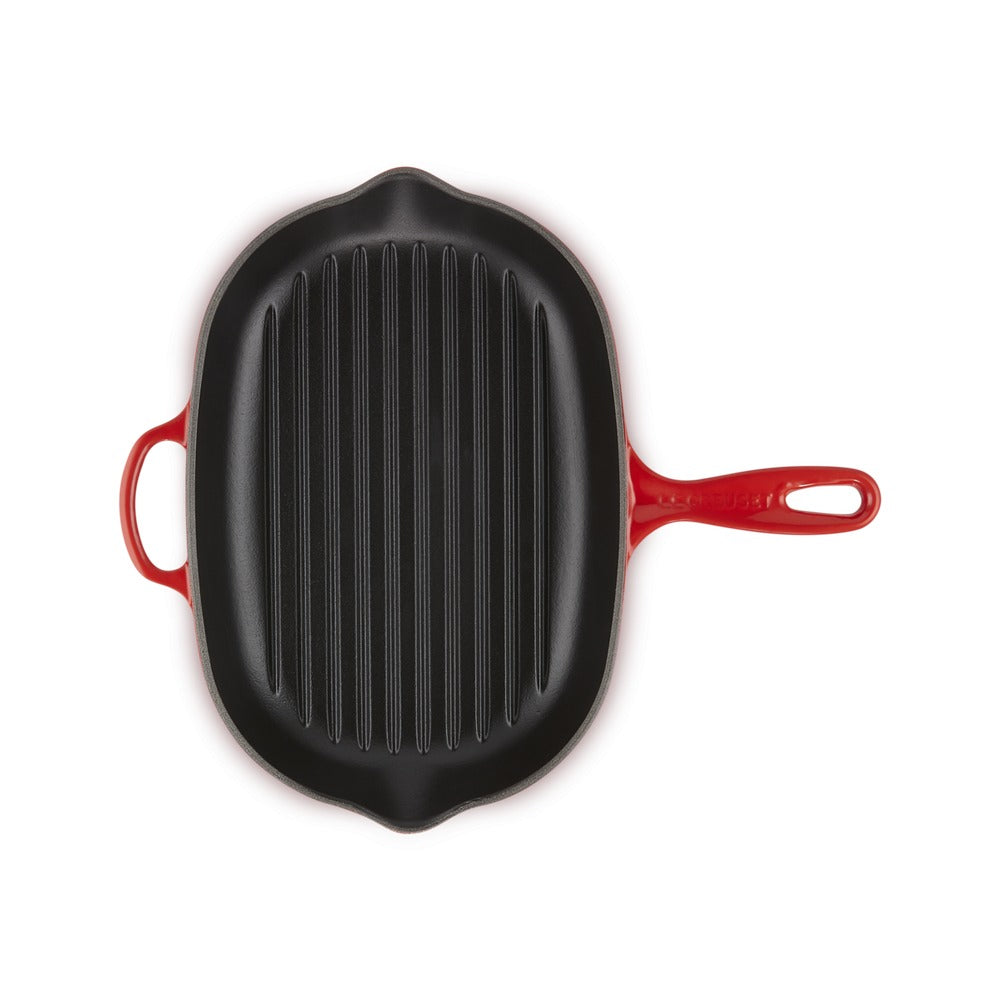 32 cm - Le Creuset Evolution Skillet Bistecchiera Ovale In Ghisa Vetrificata