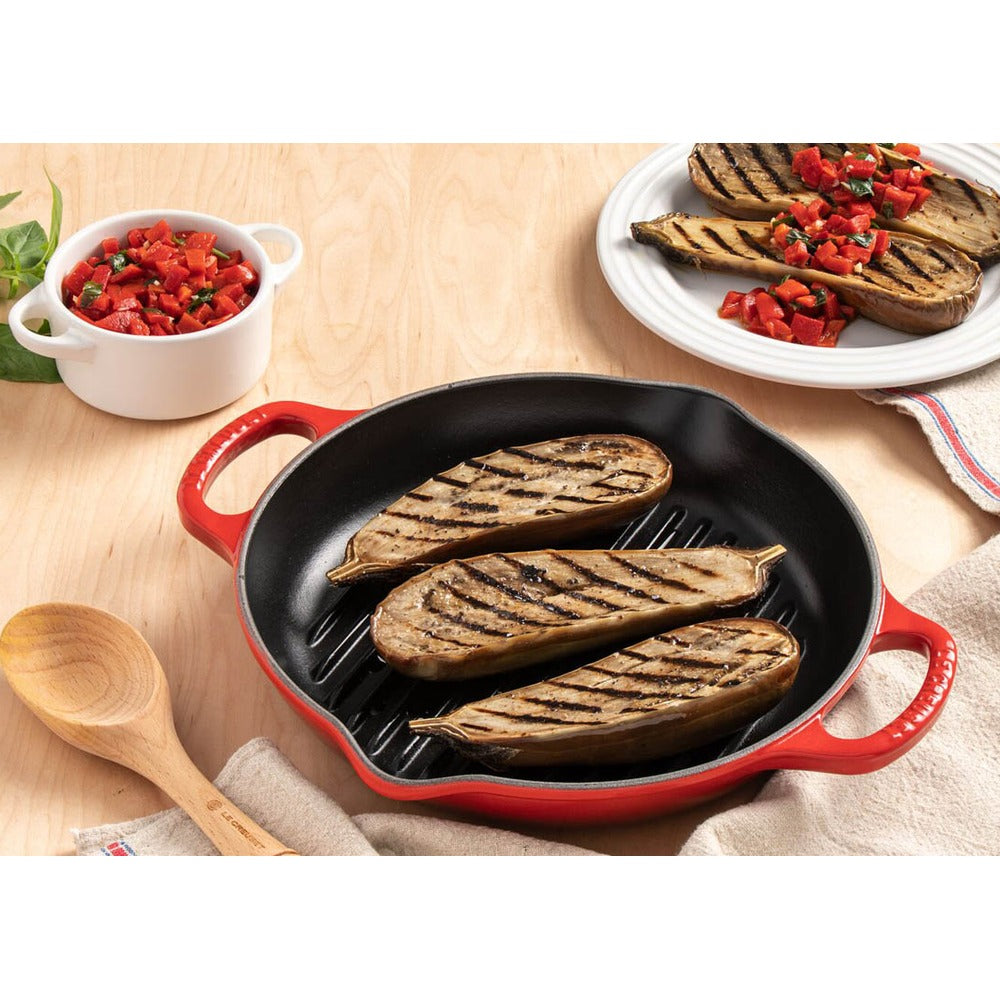 25 cm - Le Creuset Evolution Grill Bistecchiera Quadrato Profondo In Ghisa Vetrificata