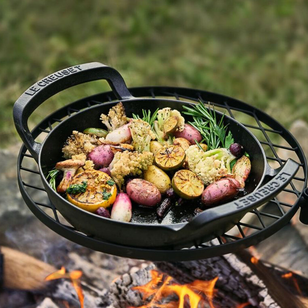 25 cm - Le Creuset BBQ Outdoor Grill Rotondo In Ghisa