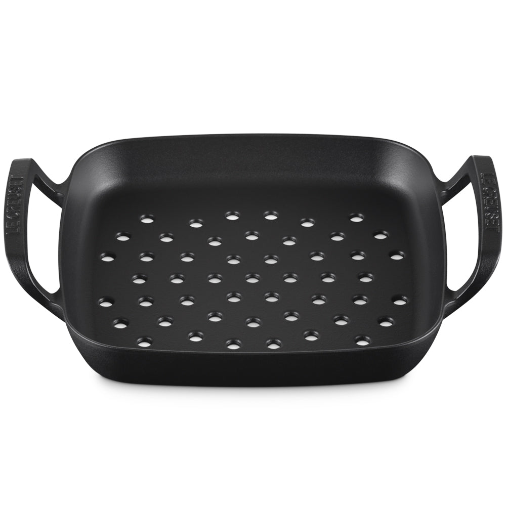 30x30 cm - Le Creuset BBQ Outdoor Grill Quadrato Forato In Ghisa