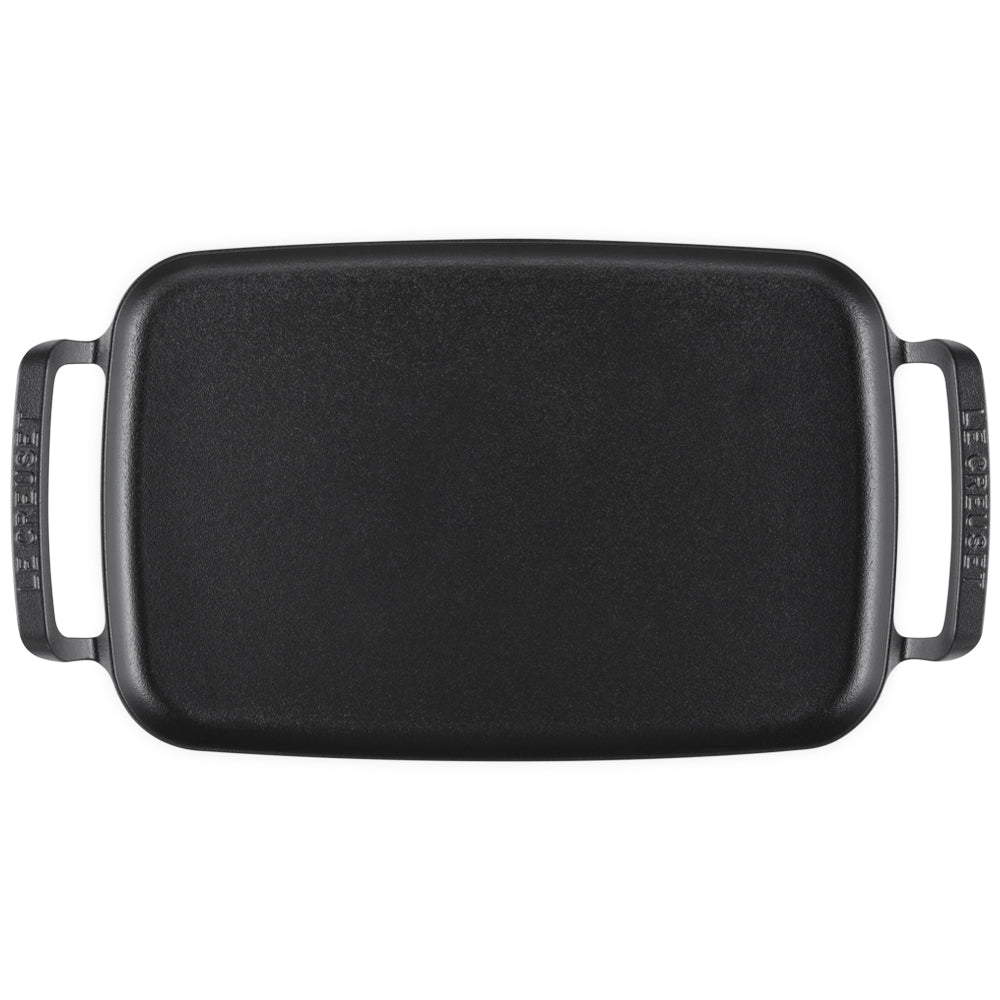 40x26 cm - Le Creuset BBQ Outdoor Piastra Rettangolare Liscia In Ghisa
