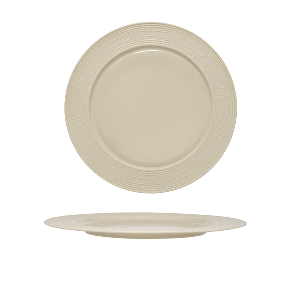 30.5 cm - Essentia Labyrinth Piatto Piano In Porcellana Set 4 Pz