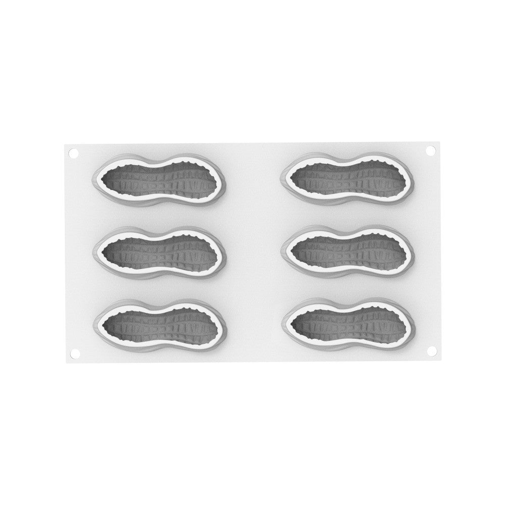 6 Forme - Silikomart Arachide 100 Stampo Dolci Frutta Realistica In Silicone Cutter Incluso