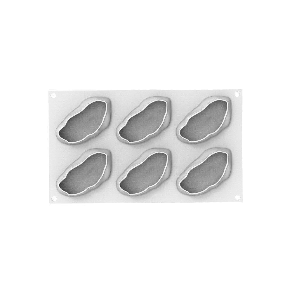 6 Vormen - Silikomart Pistacchio 120 Realistische Fruit Dessertvorm in Silicone Uitsteker Inbegrepen