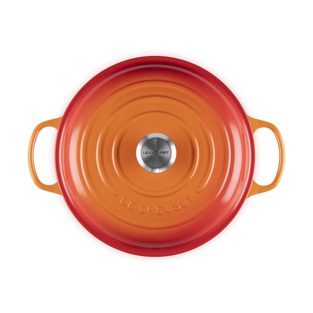 28 cm - Le Creuset Evolution Tegame Basso Rotondo In Ghisa Vetrificata