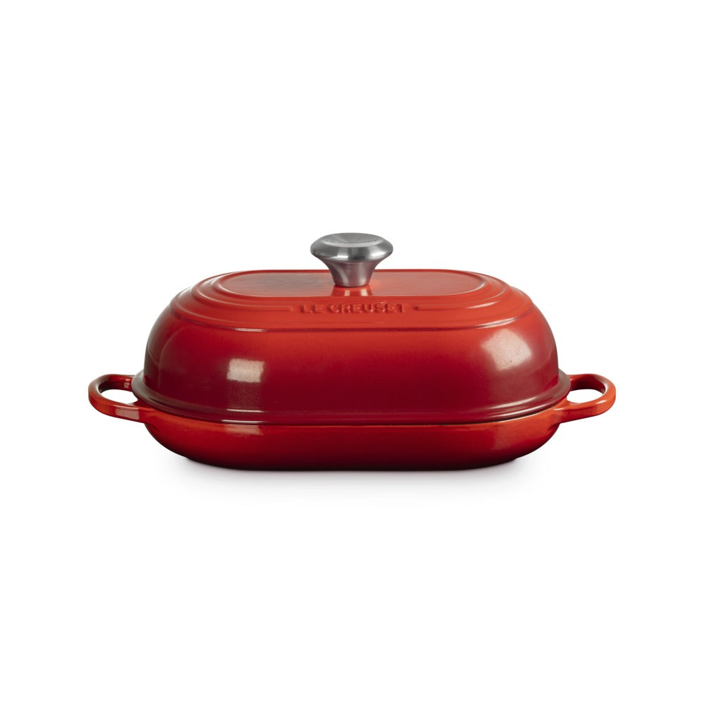 29 cm - Le Creuset Evolution Cocotte Per Pane Ovale In Ghisa Vetrificata