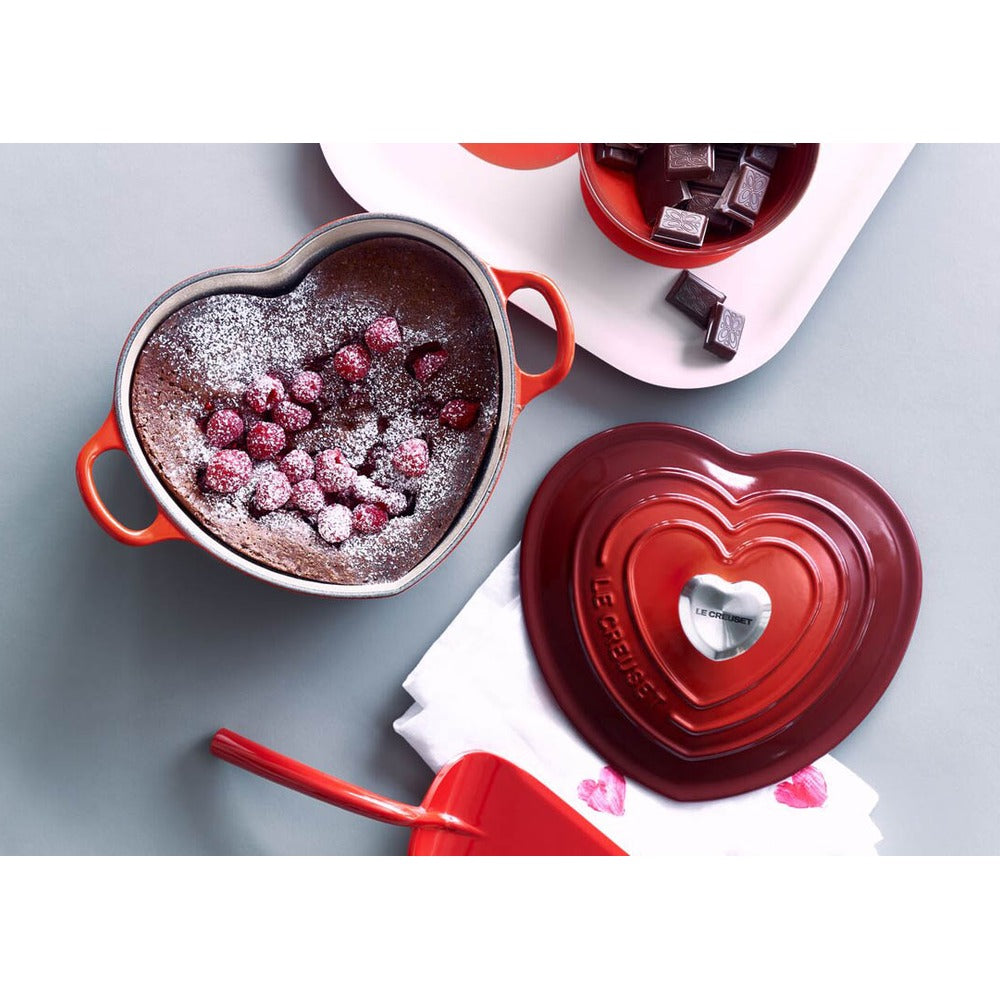 20 cm - Tradition Cuore Casseruola In Ghisa Vetrificata