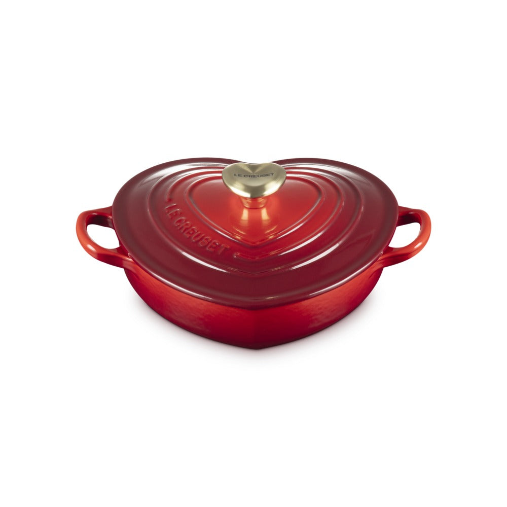 20 cm - Le Creuset Tradition Cuore Tegame Basso In Ghisa Vetrificata